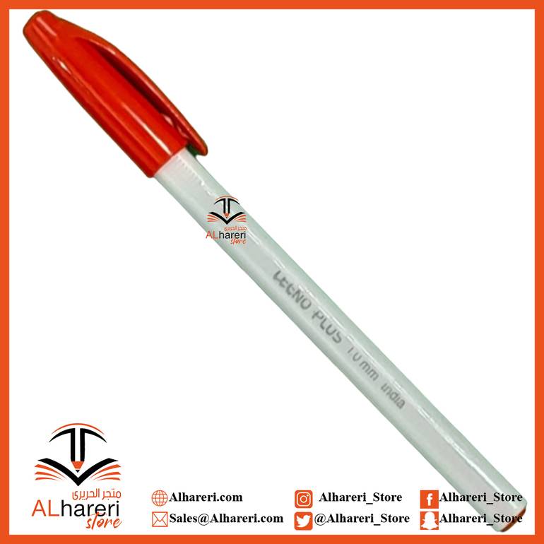 قلم حبر جاف أحمر لينو بلس 1.0ملم