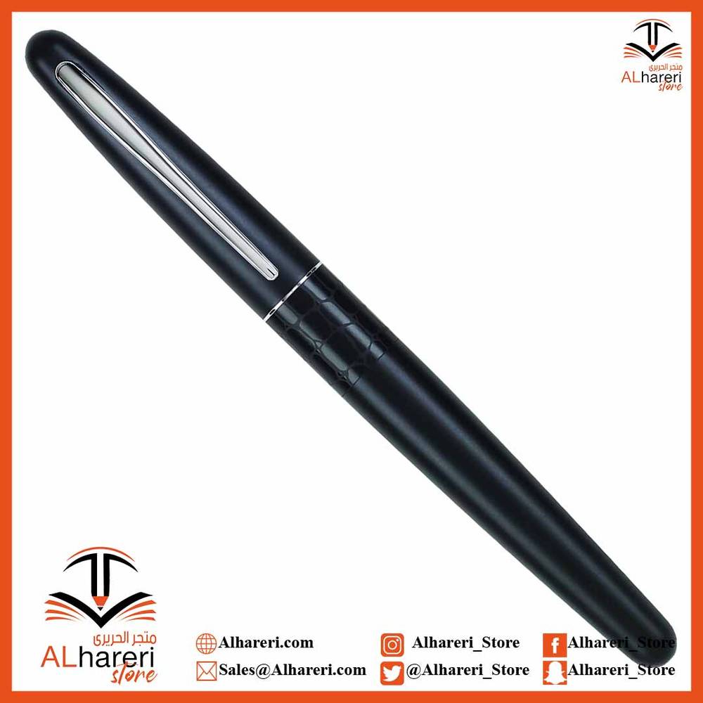 قلم بايلوت فخم ريشة حبر سائل اسطوانة سوداء FP-MR2-M-CDL