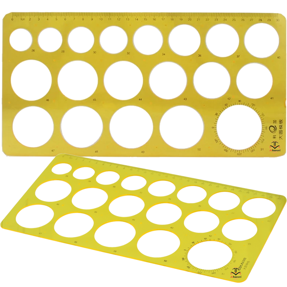 Circle Template Stencil Ruler 30cm LE-1812