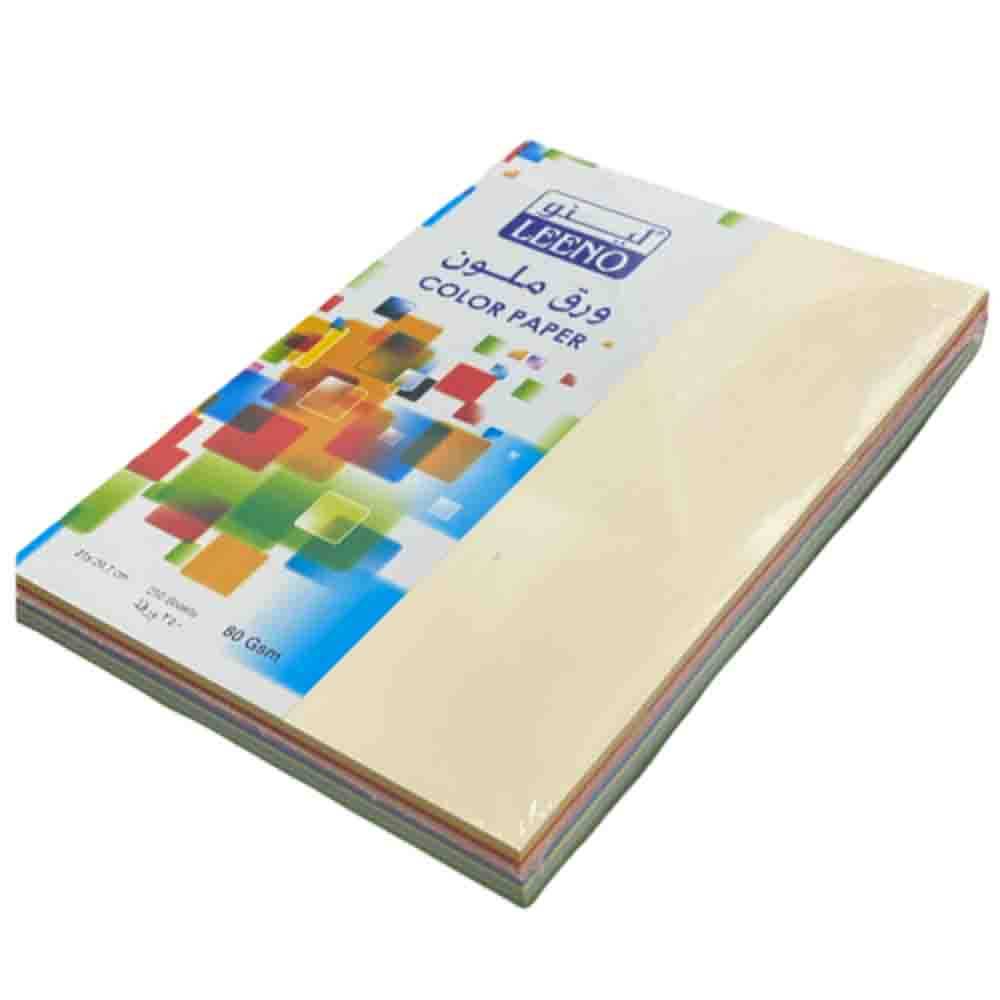 Printing A4 Paper 10 Color 250 Sheets - 80gsm LEENO