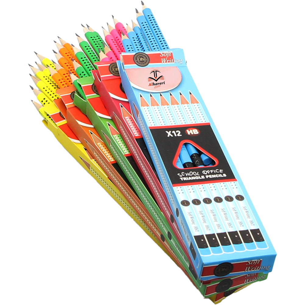 Set 12 Wooden Pencil with Grip HB2 TX-32