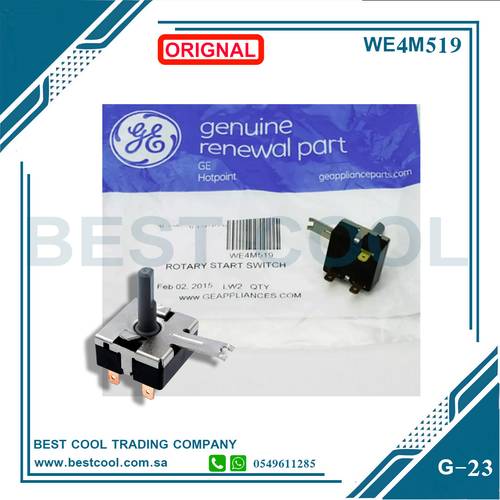 ROTARY START SWITCH GE-WE4M519