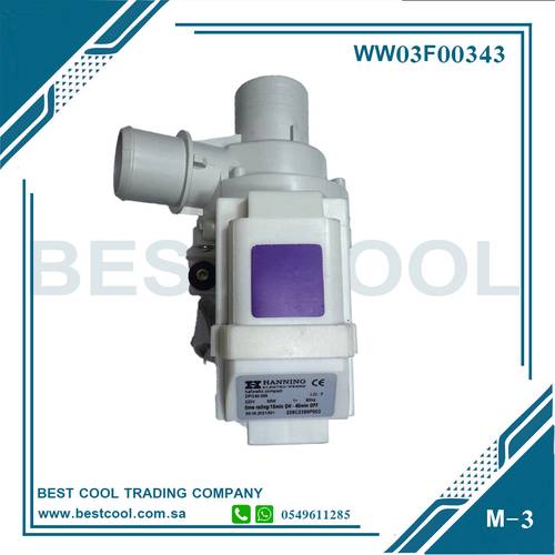 DRAIN PUMP 220V 60HZ WW03F00343 