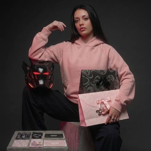 pink Oversize هودي