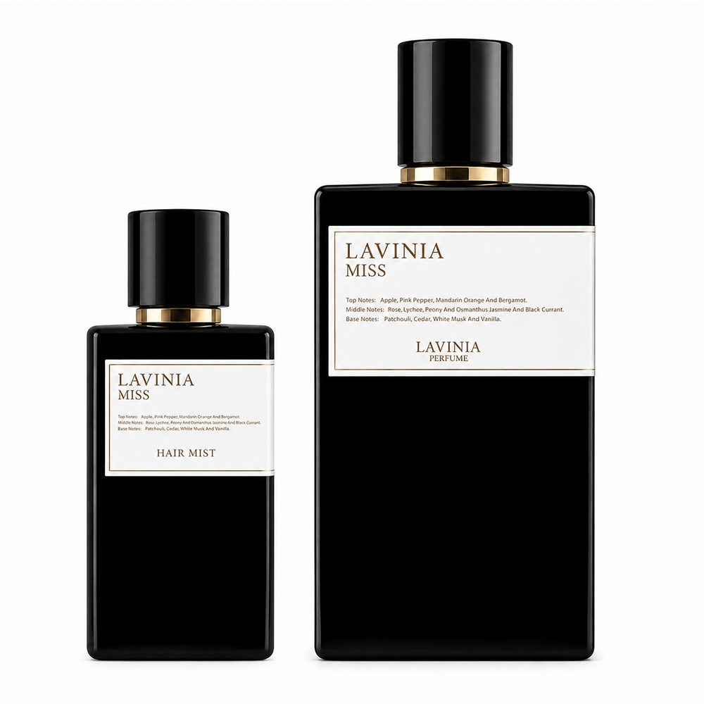 مجموعة لافينيا ماس (عطر 100 مل + بخاخ للشعر 30 مل): تجربة فاخرة تأسر الحواس