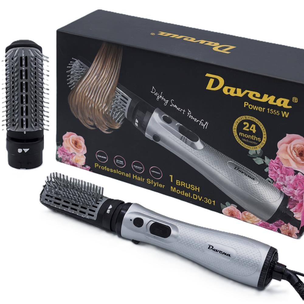 استشوار شعر دفينا بفرشاه واحده 1000 واط - DV-301