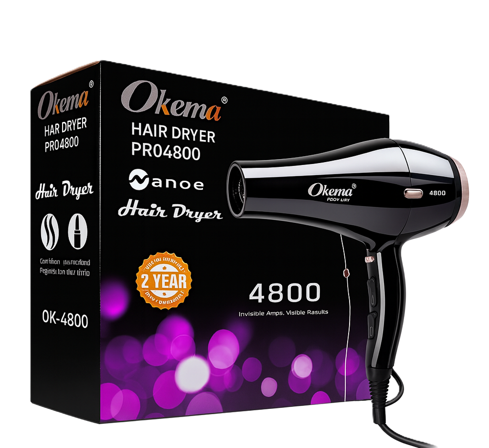مجفف الشعر نانو برو 4800 من اوكيما - OK-4800