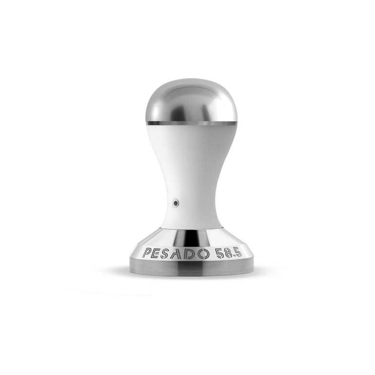 Pesado Tamper 58.5mm White Silver مكبس بيسادو 58.5ملم أبيض فضي