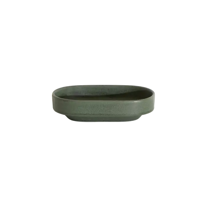 Loveramics 14.5cm Oval Bowl S Matte Dark Green صحن تقديم من لوفرامكس 14سم