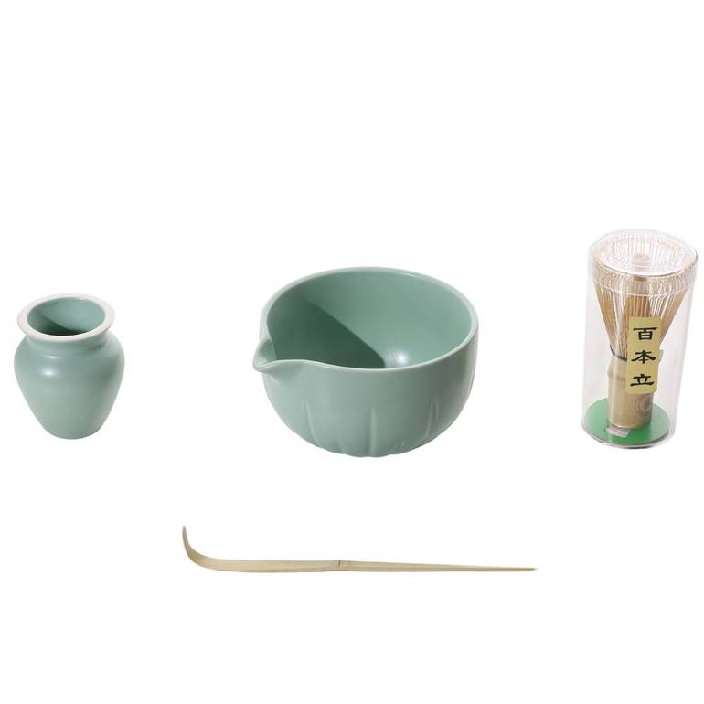 Matcha brewing kit with spout Light Green MC11