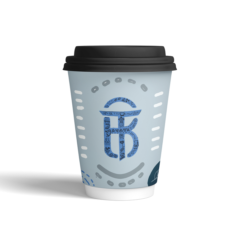 Barista Tools Paper Cups 9oz 40ps With cover أكواب ورقية باريستا تولز 9أونصة 40كوب مع غطاء