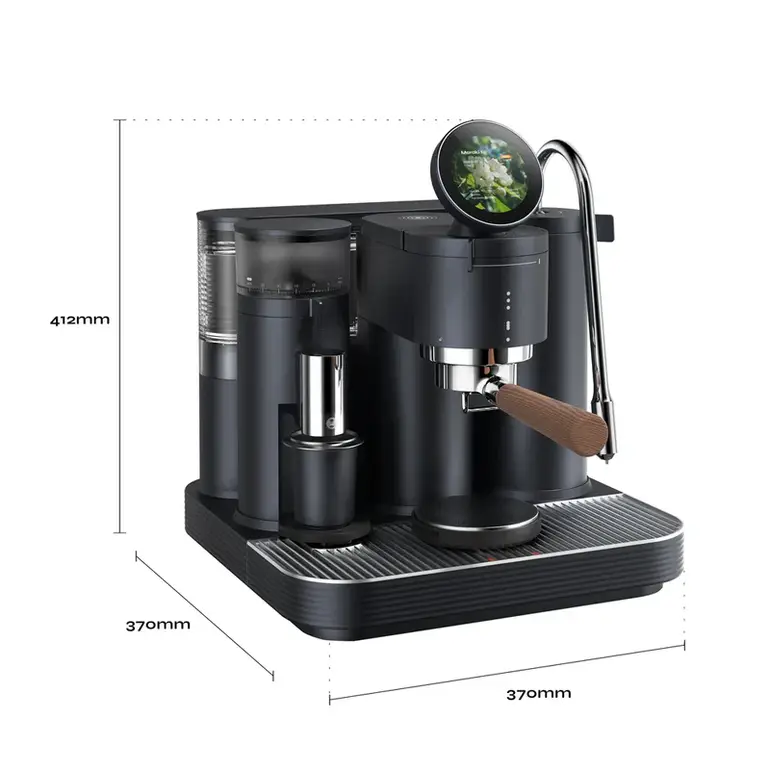Espresso Machine with combined Grinder White - Meraki