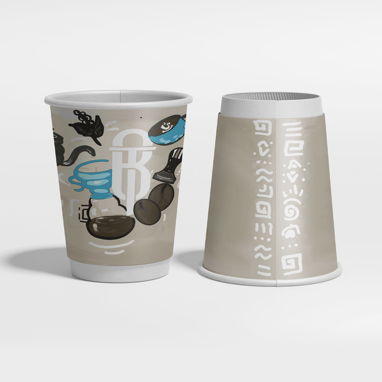 Barista Tools Paper Cups 9oz 20ps BEIGE أكواب ورقية باريستا تولز 9أونصة 20كوب