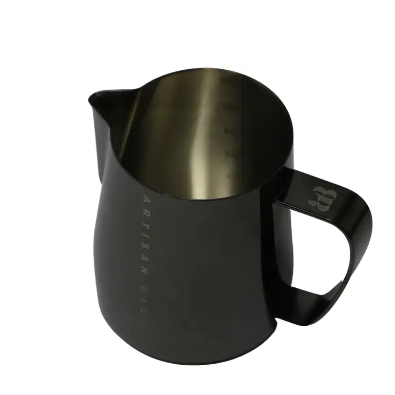 Artisan Barista Milk Jug 350ml Shiny Black