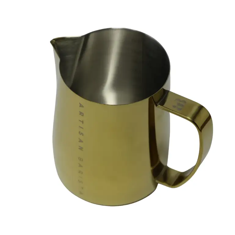 Artisan Barista Milk Jug 600ml Plated Gold