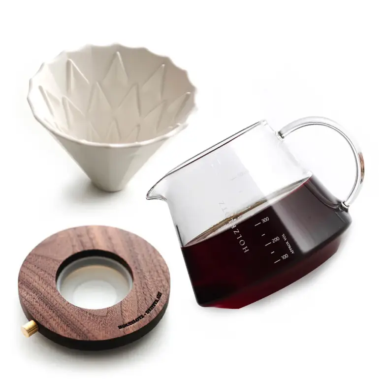 HOLZ KLOTZ A27 Dripper Set 02 4Cups White
