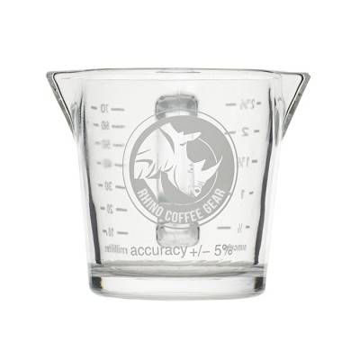 Rhinowares double spout shot glass  كوب اسبريسو دبل بمقياس من راينو