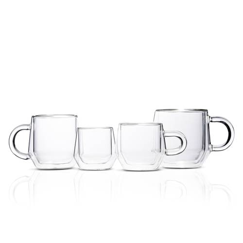 HEARTH DOUBLE WALL GLASS SET OF 2pcs Clear أكواب زجاج هيرث عدد 2كوب 