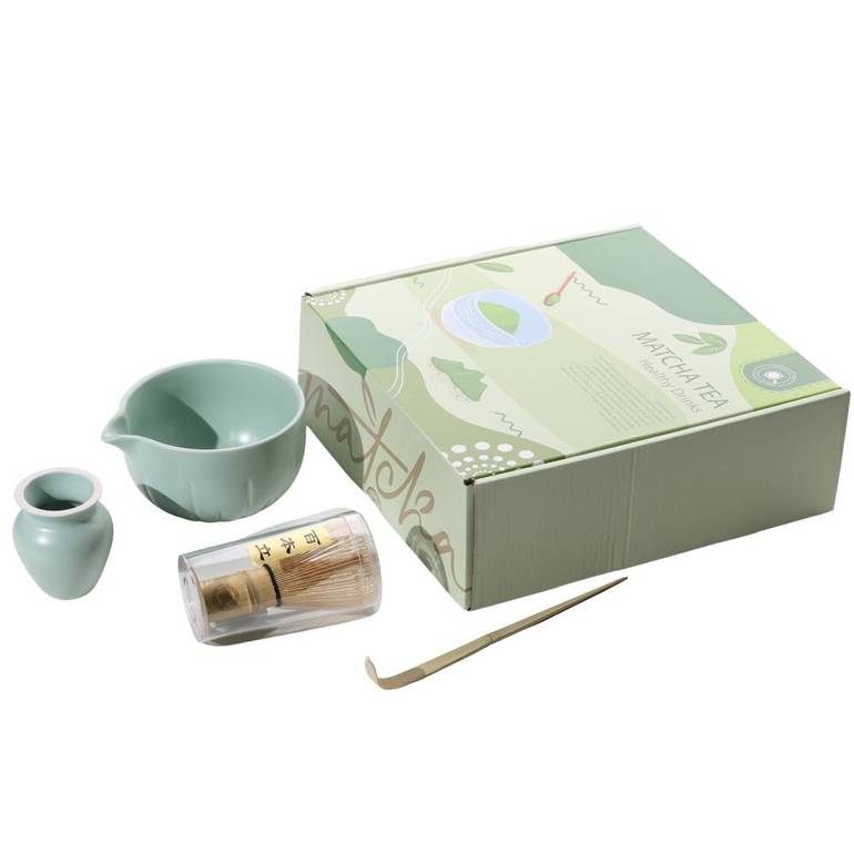 Matcha brewing kit with spout Light Green MC11
