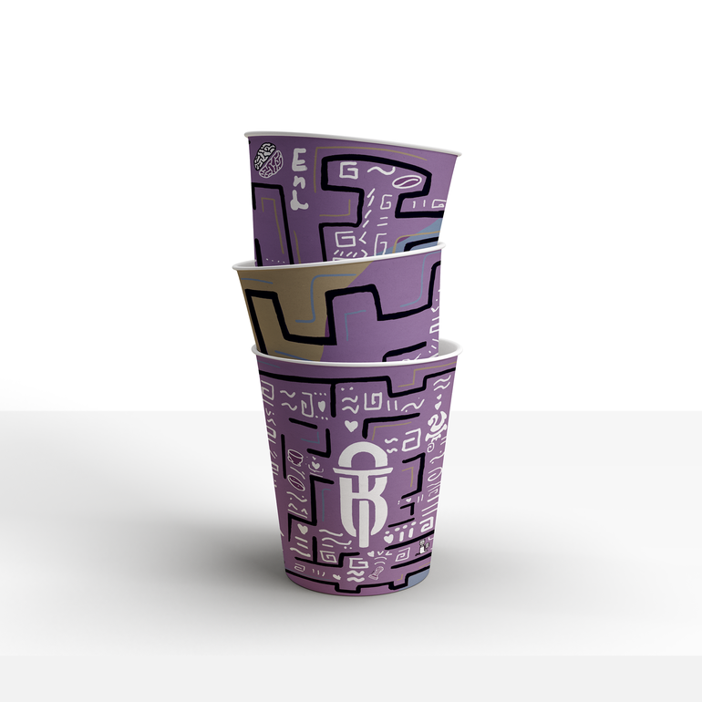 Barista Tools Paper Cups 7oz 50ps COLORFUL أكواب ورقية باريستا تولز 7أونصة 50كوب