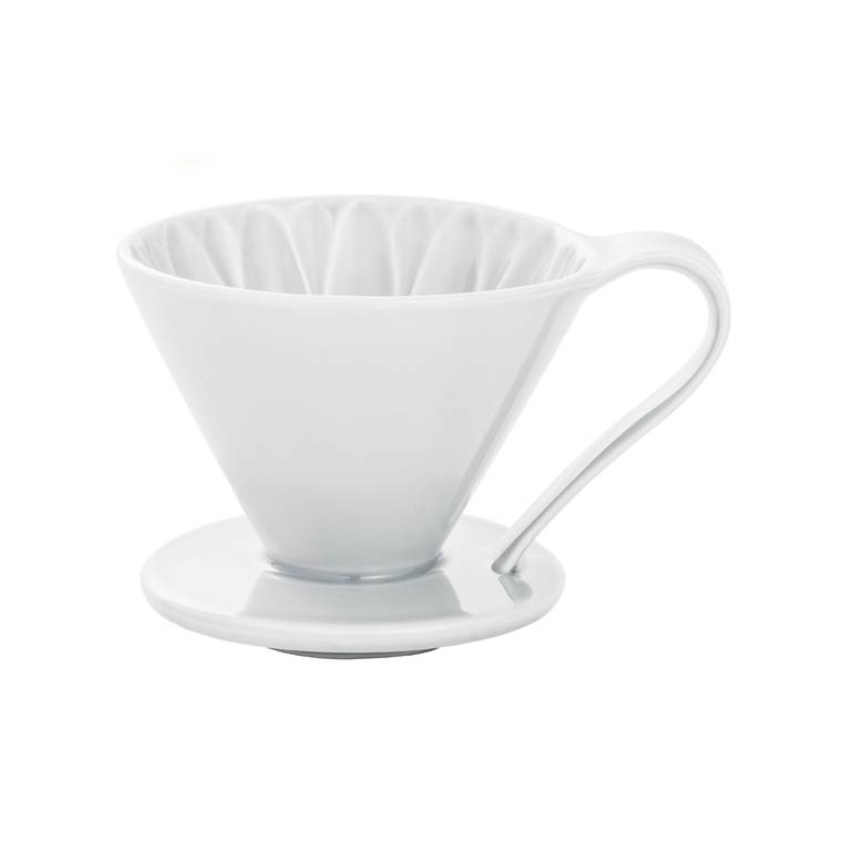 Cafec Dripper White Ceramic 1cup قمع كافييك سيراميك أبيض 1كوب