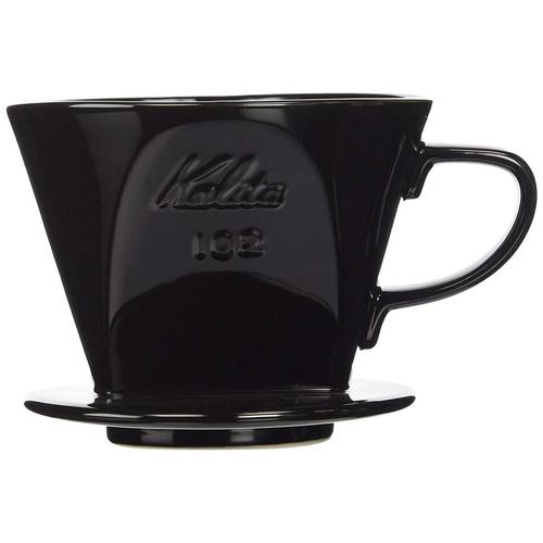 KALITA 102 Ceramic Dripper Black قمع التحضير 102 من كاليتا أسود