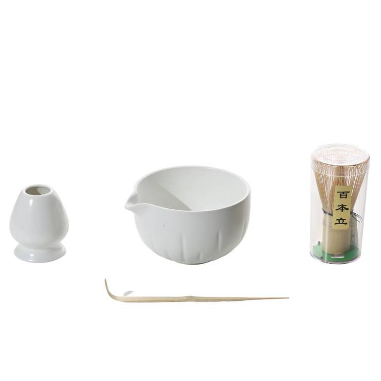 Matcha brewing kit with spout White MC11