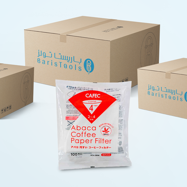 CAFEC V60 4cups filter فلتر  كافيك 4 أكواب (كرتون 80حبه)