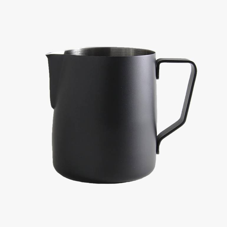 Coffee Accessories 300ml black milk jug ابريق تبخير 300مل أسود