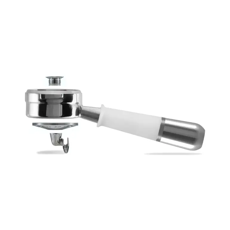 Pesado HYBRID Double Spouted Portafilter 58mm LM/E61 White Silver بورتافلتر بيسادو 58ملم أبيض سلفر 