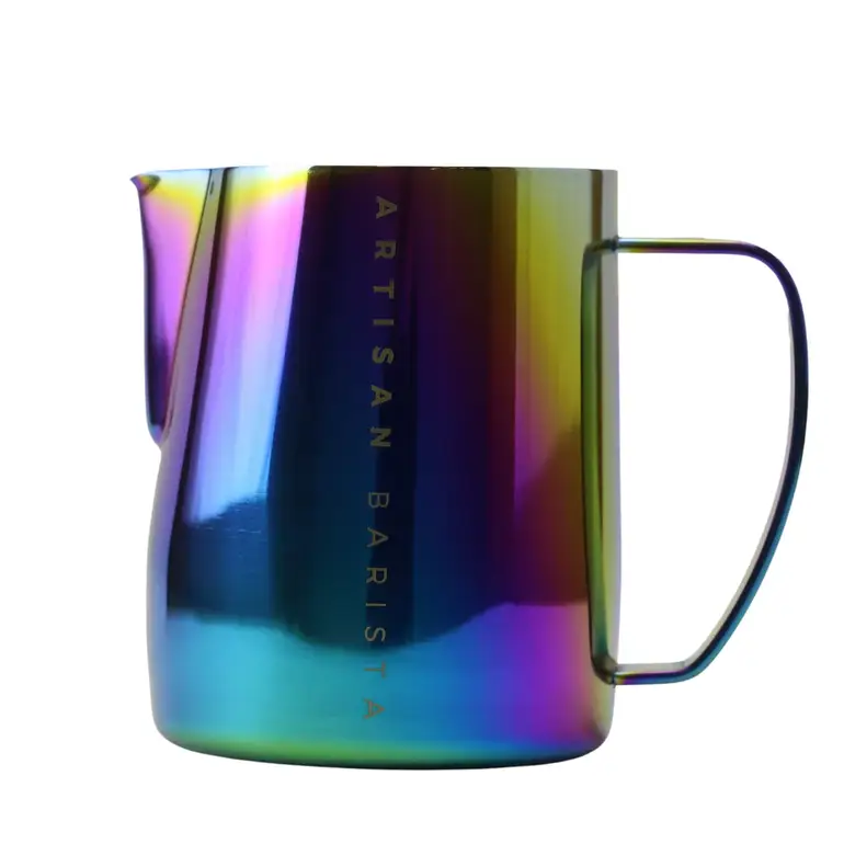 Artisan Barista Milk Jug 600ml Plated Rainbow ابريق تبخير أرتيسان باريستا 600مل رينبو 