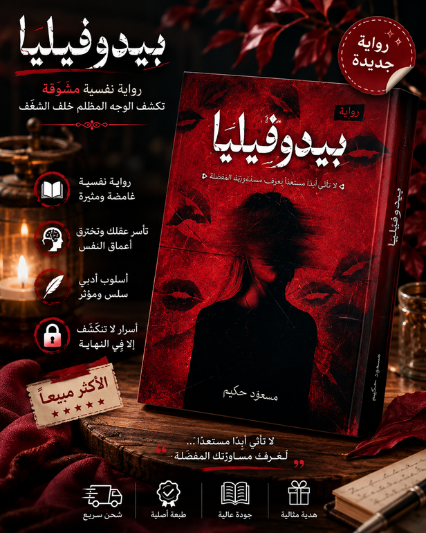 🔥📖 بيدوفيليا | رواية نفسية تكشف الجانب المظلم من النفس 🌑