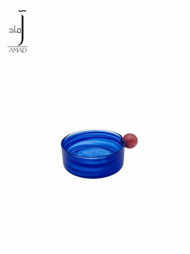 صحن تقديم زجاجي وسط