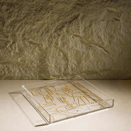B TRAY GOLD 