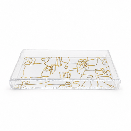 B TRAY GOLD SMALL 