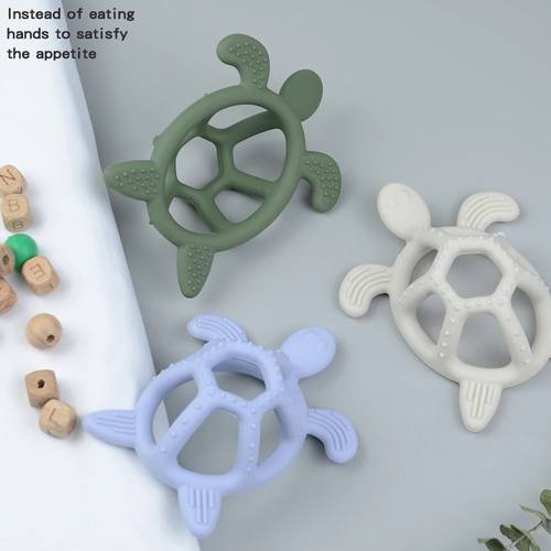 Baby Silicone Teether - turtle