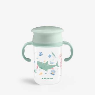 KikkaBoo Deep Sea 360° Drinking Cup with Handle – 300 ml (12+ Months)