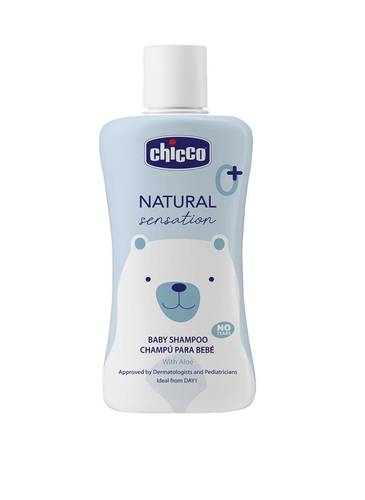 Chicco Natural Sensation Baby Shampoo (No Tears, With Aloe)(200ML)