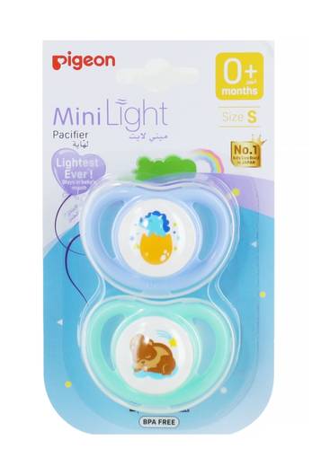 Pigeon Mini Light Pacifier Size S (0+ Months)–2PCS