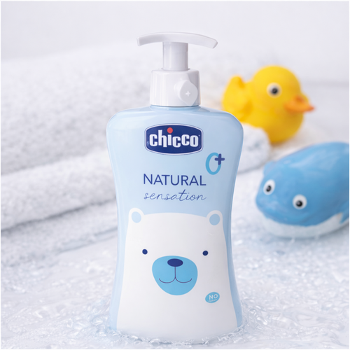 Chicco Natural Sensation Baby Shampoo with Aloe – No Tears(500ML)