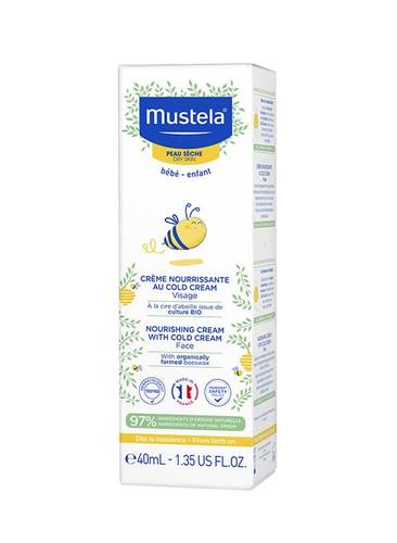 Mustela Nourishing Face Cream with Cold Cream for Dry Skin – 40ml
