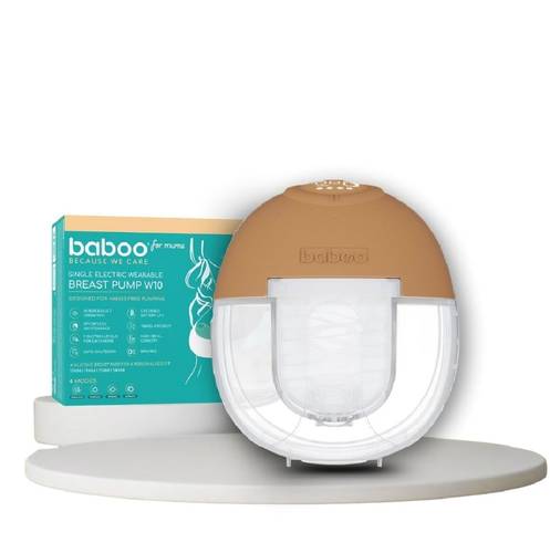 BABOO - Single Electric Wearable Hands-Free Breast Pump - 180ml - Cacao