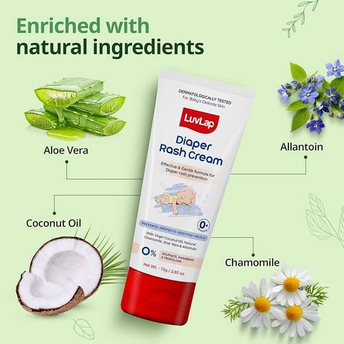LuvLap Diaper Rash Cream – Gentle Protection (75g)