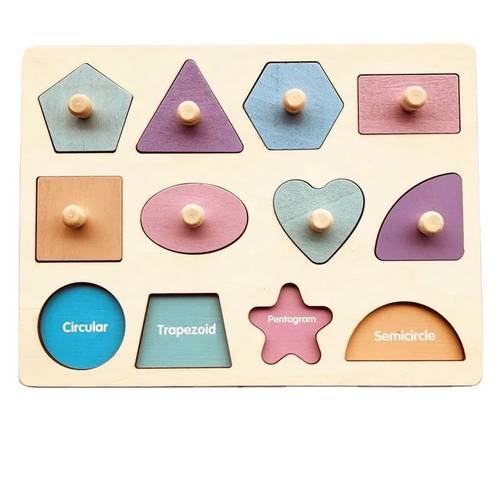 Shape Peg Puzzle Board
