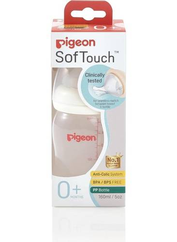 Pigeon SofTouch PP Baby Feeding Bottle 160ml (0+ Months)