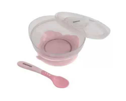 Kikkaboo Baby Suction Bowl with Spoon (4+ Months)