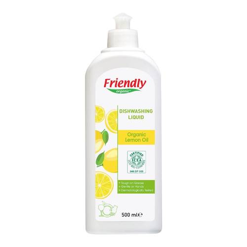 Friendly Organic Dishwashing liquid(Lemon)  500ml