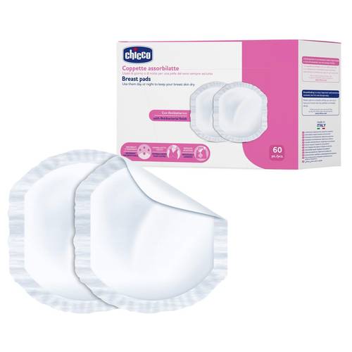 Chicco Antibacterial Breast Pads – 60 Pieces