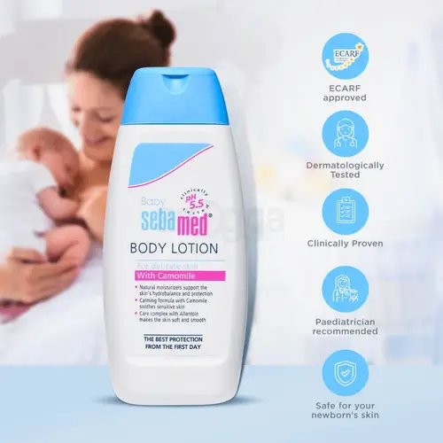 Sebamed Baby Body Lotion with Chamomile for Delicate Skin