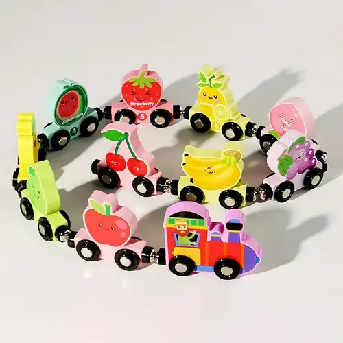 Wooden Fruit Number Train Toy – 11pcs